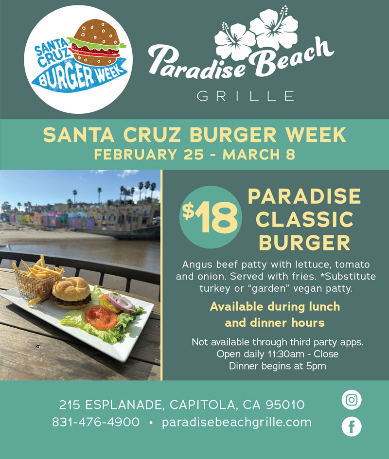 paradise beach grille burger week specials