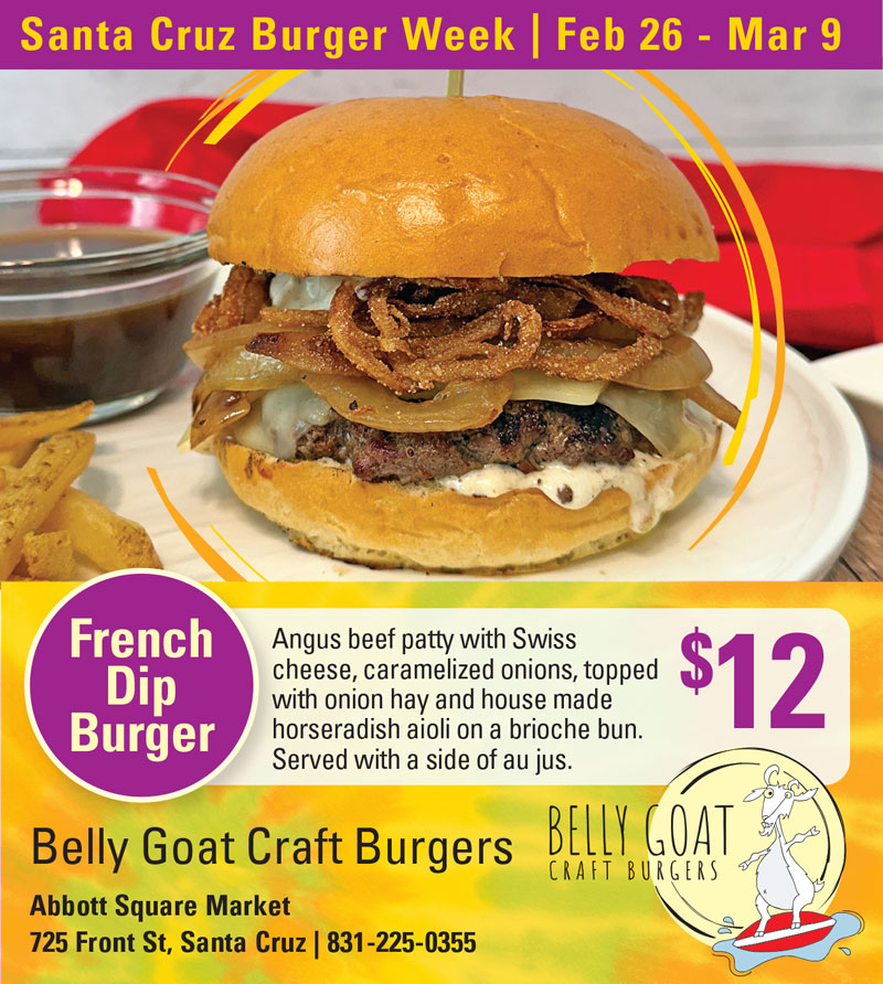 belly goat burger special