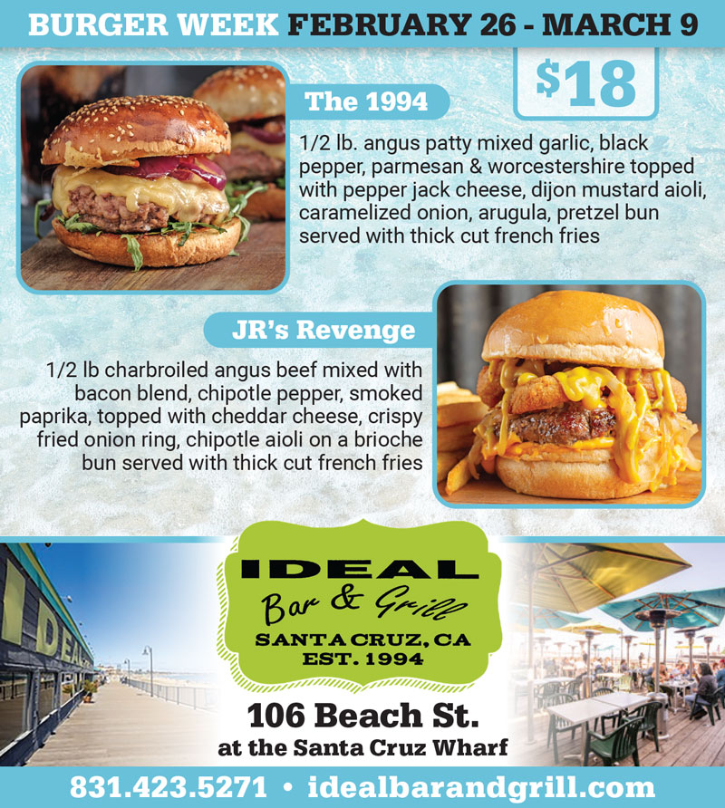 ideal bar and grill burger week specials