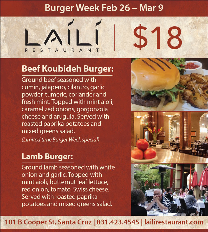 laili burger week special