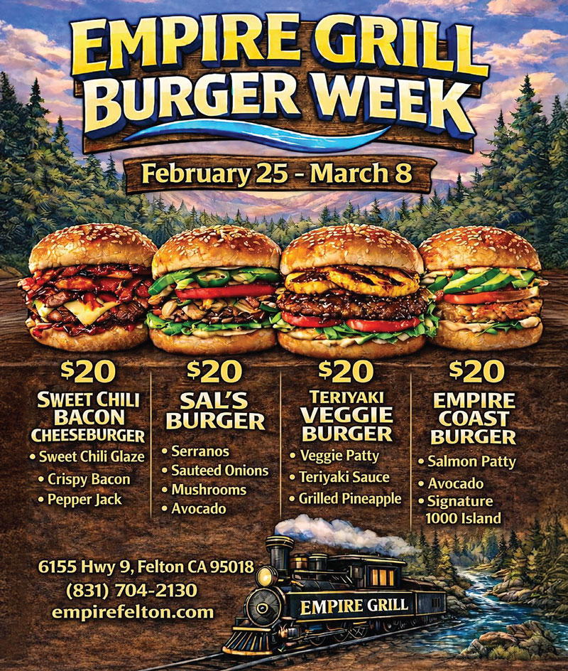 empire grill, santa cruz burger week specials