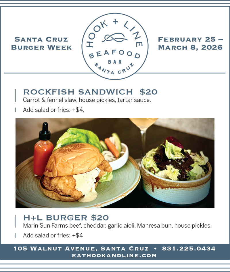 hook + line burger week specials