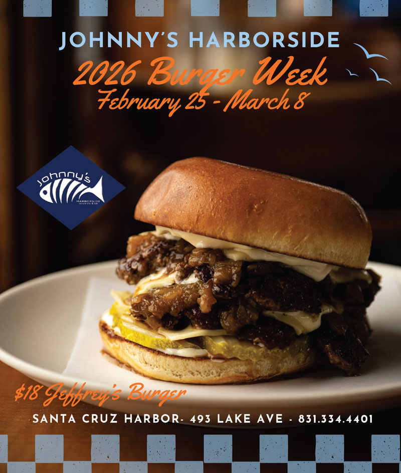 johnny's harborside, santa cruz burger week specials