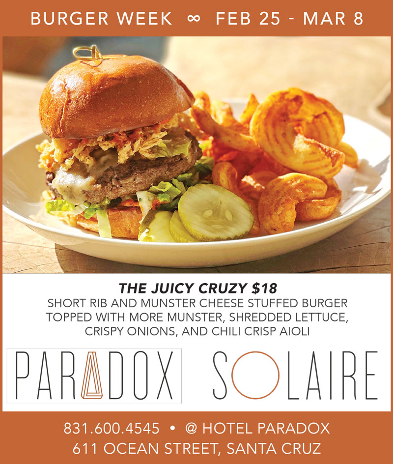 solaire, santa cruz burger week specials